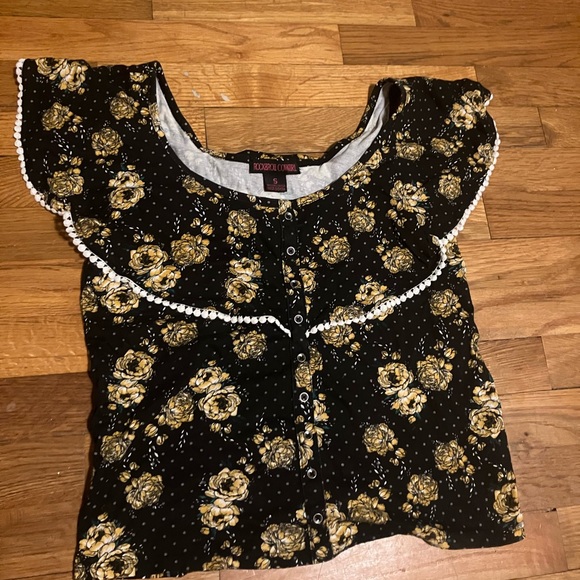 Rock & Roll Cowgirl Tops - Floral Western Top